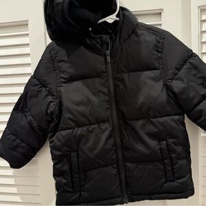 Kids Black Puffer Jacket
